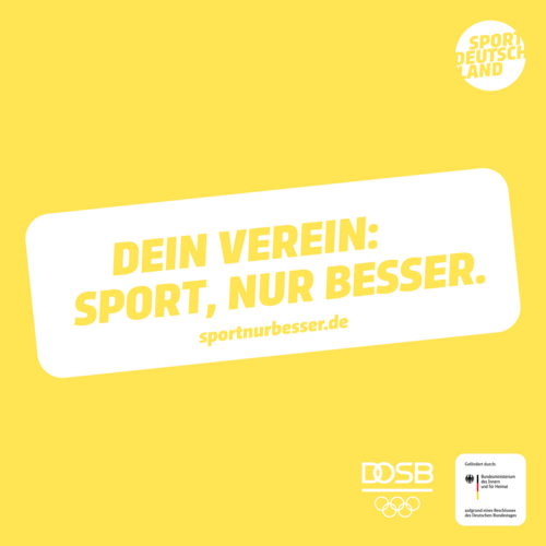 „Dein Verein: Sport, nur besser.“ 